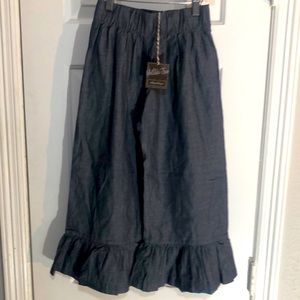 Matilda Jane Girls Chambray Pants Size 8